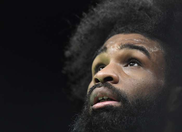 Chicago Bulls guard Coby White (0) looks up at the score board in a time out during the second half against the Charlotte Hornets at the Spectrum Center.